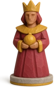 Geschnitzte Dame